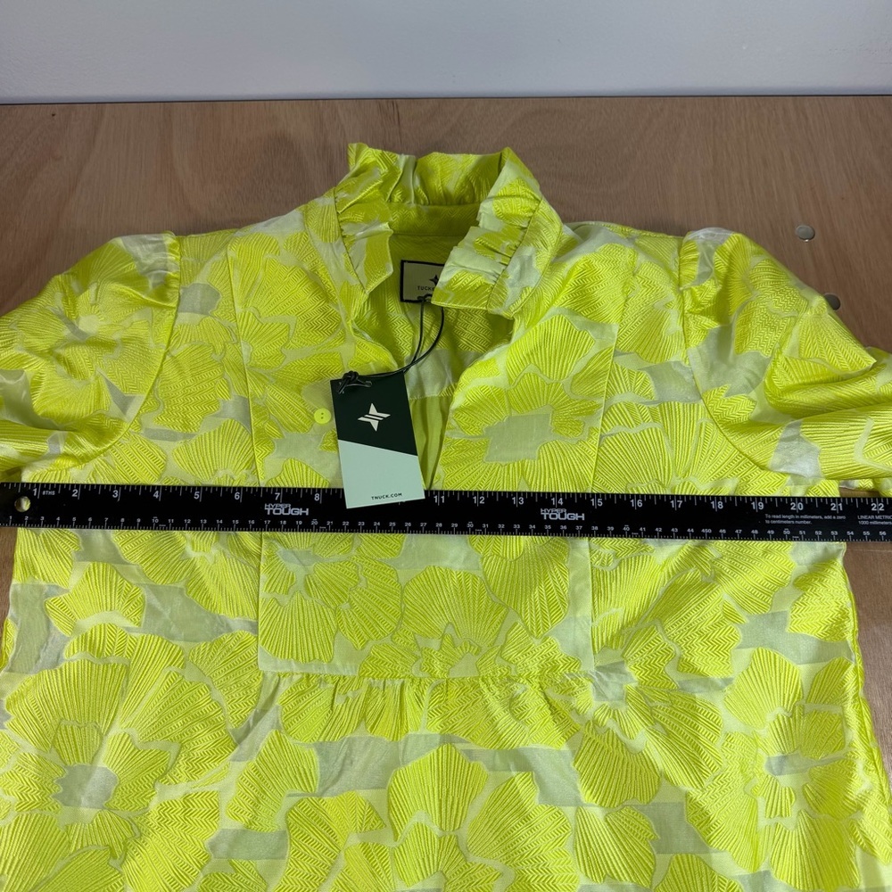 Tuckernuck Citron Fil Coupe Palmerston Dress Size Medium New With tag - Picture 4 of 10